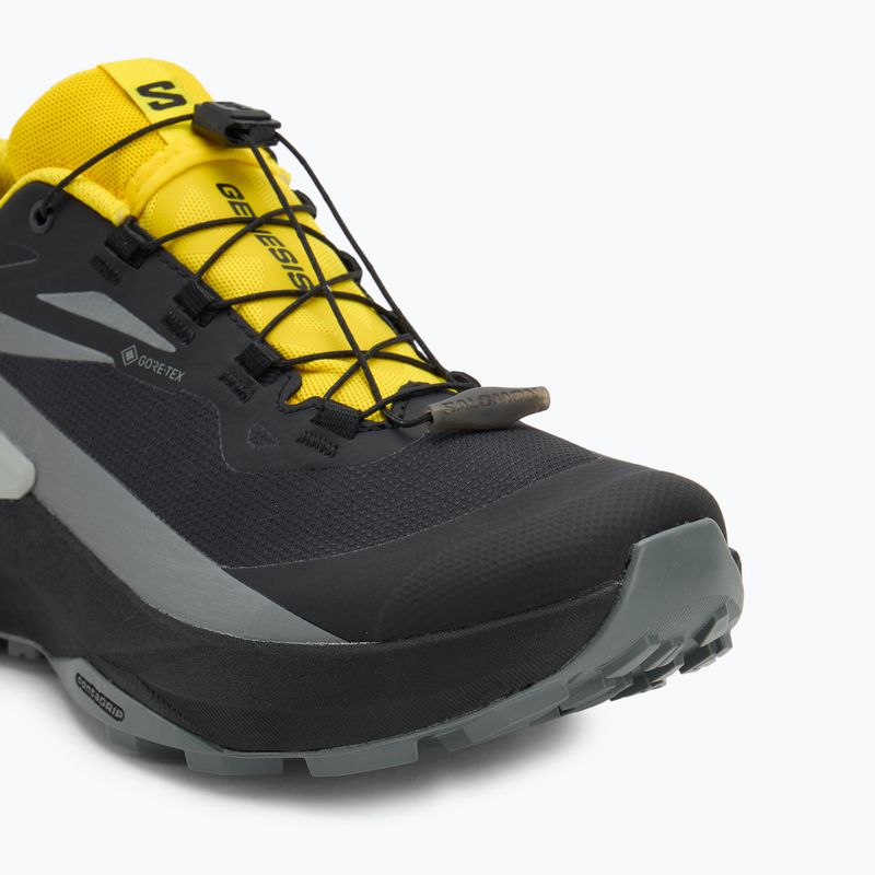 Кросівки для бігу чоловічі Salomon Genesis GTX black/sedona sage/incaberry 7