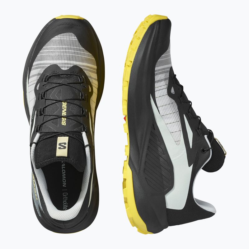 Кросівки для бігу чоловічі Salomon Genesis black/metal/incaberry 6