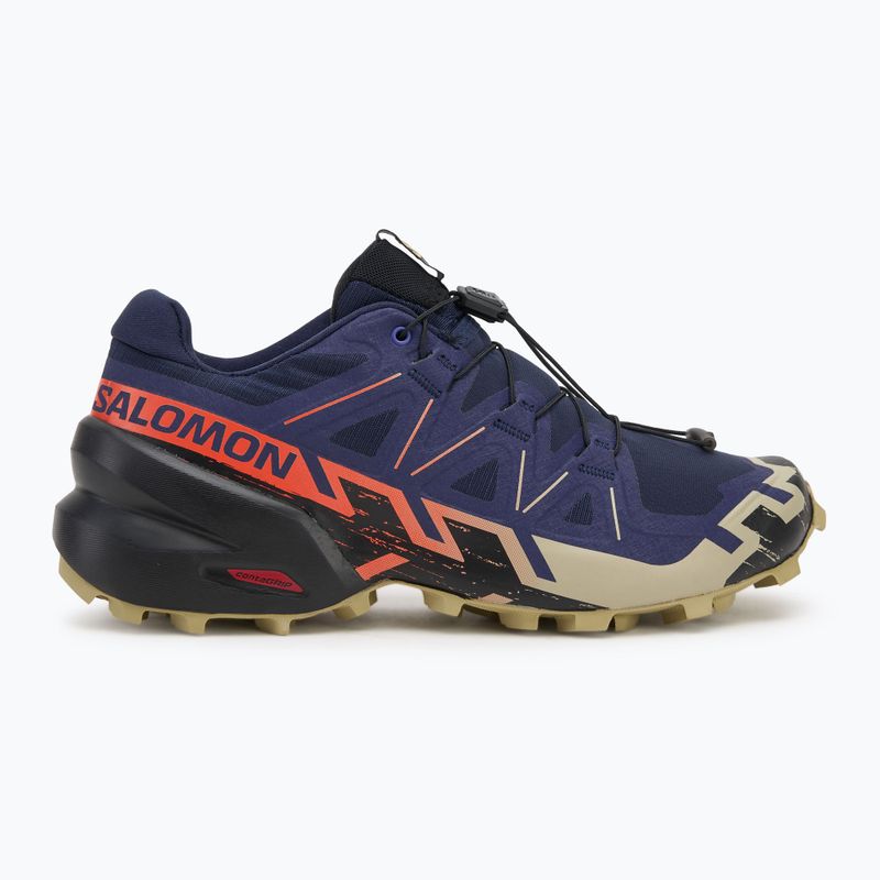 Кросівки для бігу чоловічі Salomon Speedcross 6 maritime blue/black/cherry tomato 2