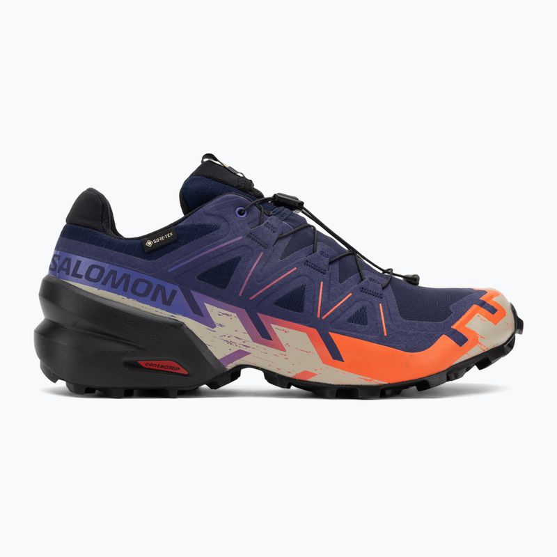 Кросівки для бігу чоловічі Salomon Speedcross 6 GTX maritime blue/black/cherry tomato 2