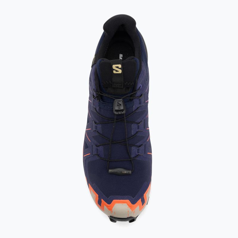 Кросівки для бігу чоловічі Salomon Speedcross 6 GTX maritime blue/black/cherry tomato 5