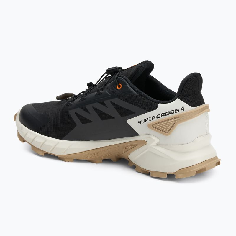 Кросівки для бігу чоловічі Salomon Supercross 4 black / vanilla ice / white pepper 3