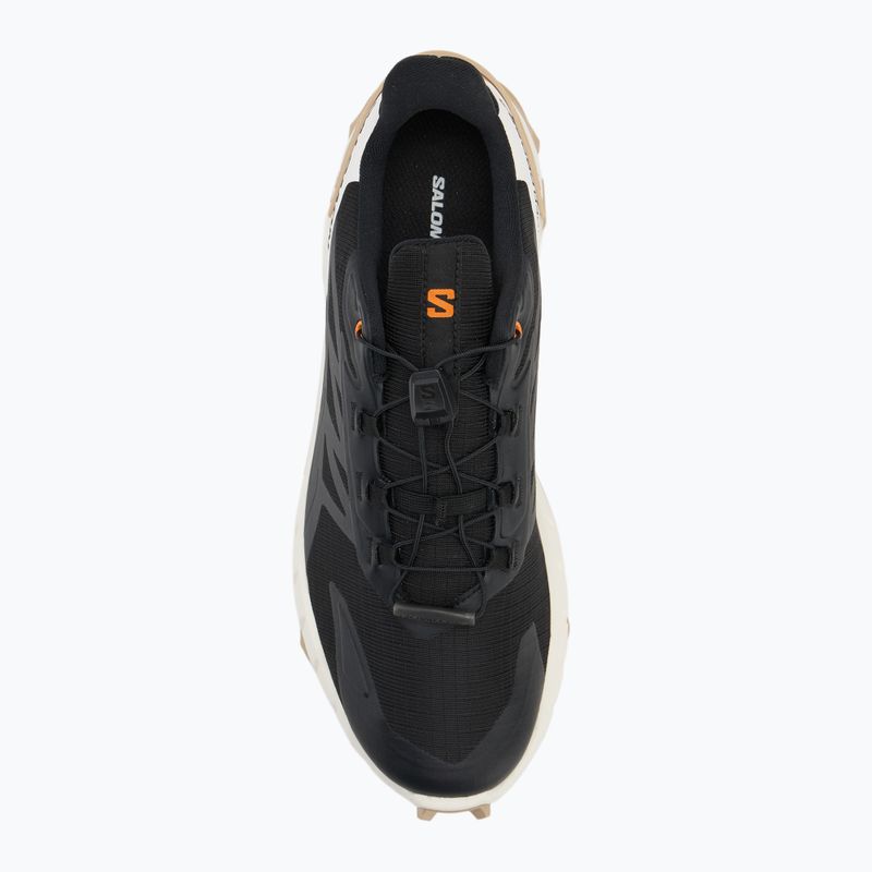 Кросівки для бігу чоловічі Salomon Supercross 4 black / vanilla ice / white pepper 5
