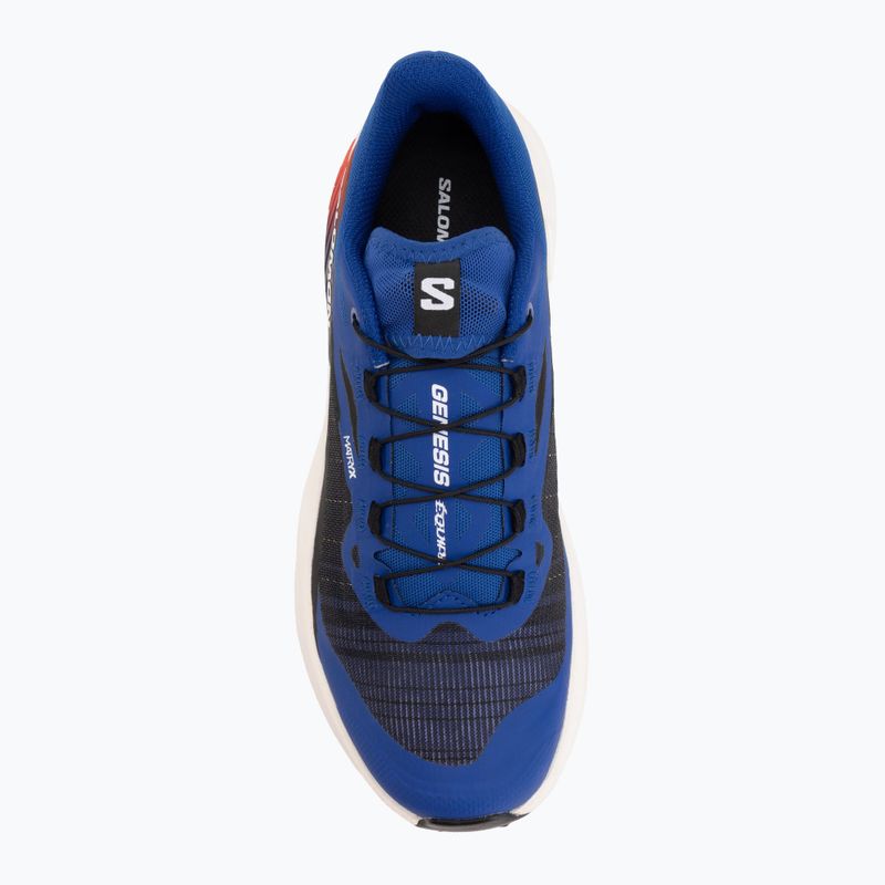 Кросівки для бігу Salomon Genesis Equipe surf the web/fiery red/white 5