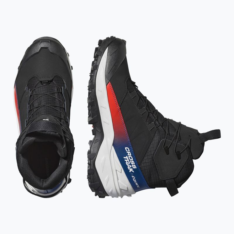 Взуття трекінгове чоловіче Salomon Crosstrak Powder WP Equipe black/black 3