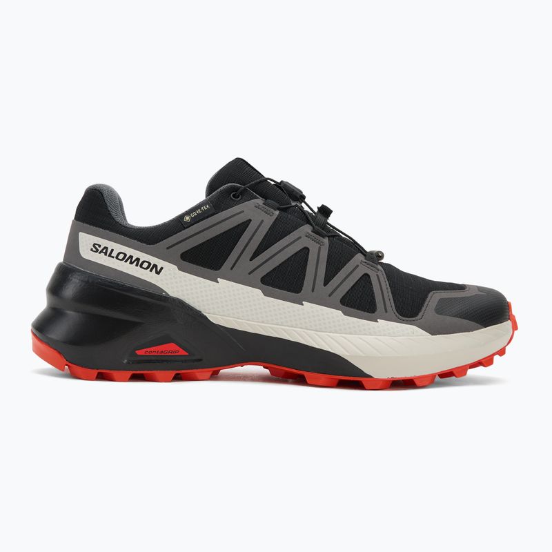 Кросівки для бігу чоловічі Salomon Speedcross Peak GTX black/castlerock/cherry tomato 2