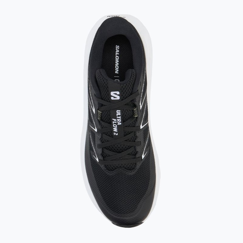 Кросівки для бігу чоловічі Salomon Ultra Flow 2 black/white/agave green 5