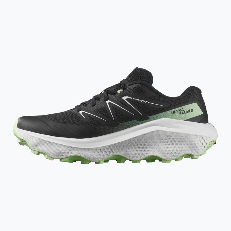 Кросівки для бігу чоловічі Salomon Ultra Flow 2 black/white/patina green 10