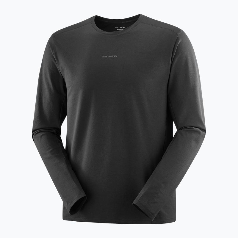 Лонгслів чоловічий Salomon Trackline deep black 4
