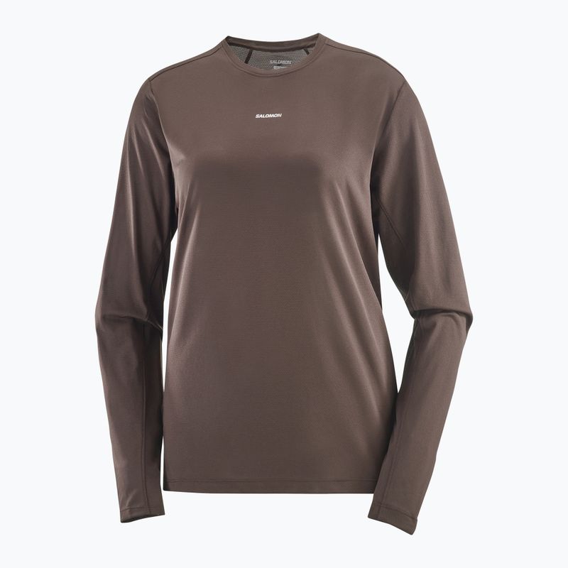Лонгслів жіночий Salomon Shakeout Core coffe bean 3