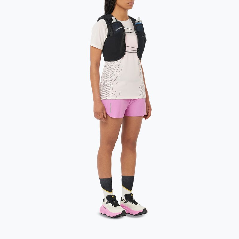 Футболка для бігу жіноча Salomon Sense Aero SS Tee GFX whisper white 2