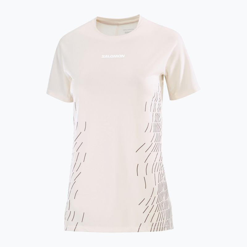 Футболка для бігу жіноча Salomon Sense Aero SS Tee GFX whisper white 5