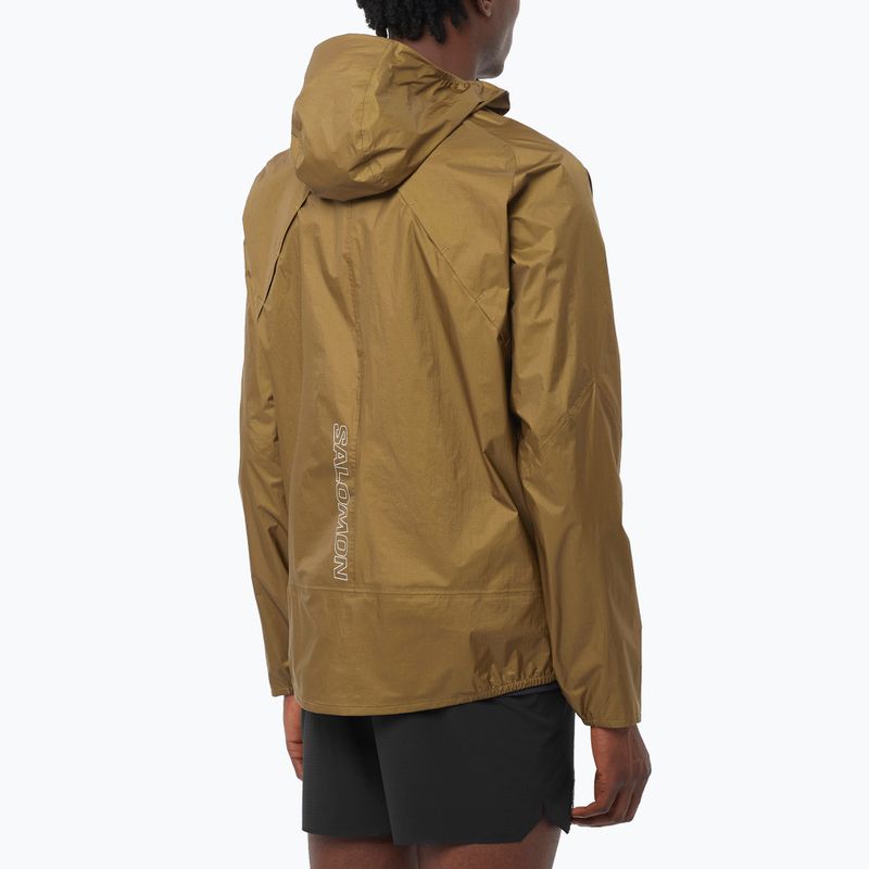 Куртка для бігу чоловіча Salomon Bonatti Waterproof brilliant olive 2