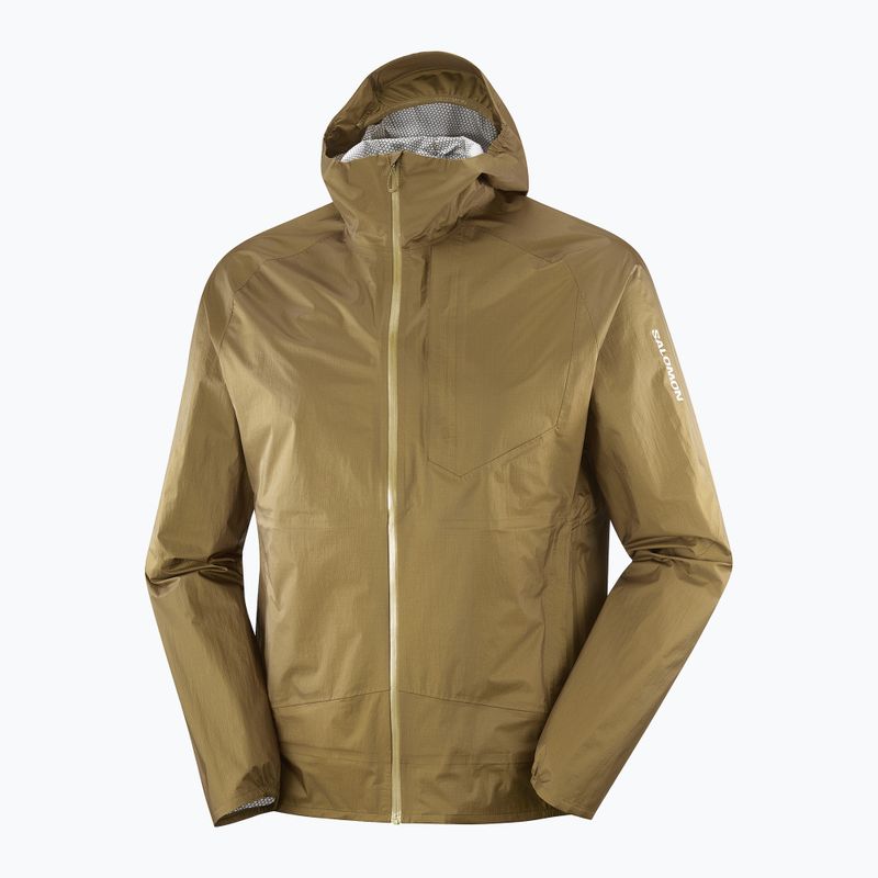 Куртка для бігу чоловіча Salomon Bonatti Waterproof brilliant olive 3