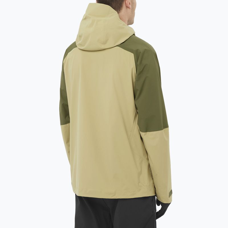 Куртка софтшел чоловіча Salomon Outherpath Pro 2.5 l gray green/grape leaf 2