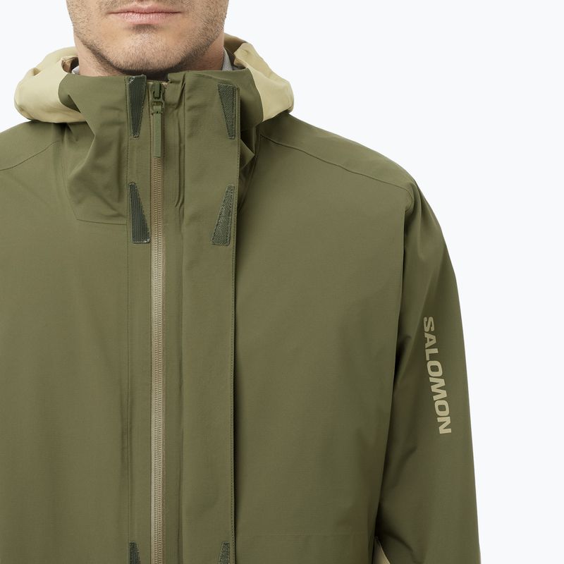 Куртка софтшел чоловіча Salomon Outherpath Pro 2.5 l gray green/grape leaf 4