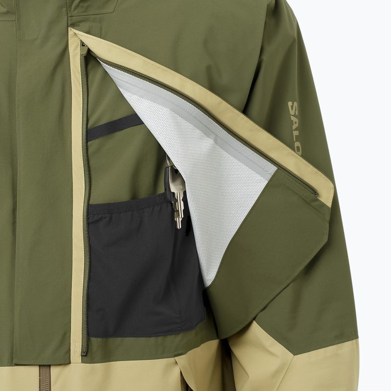 Куртка софтшел чоловіча Salomon Outherpath Pro 2.5 l gray green/grape leaf 5