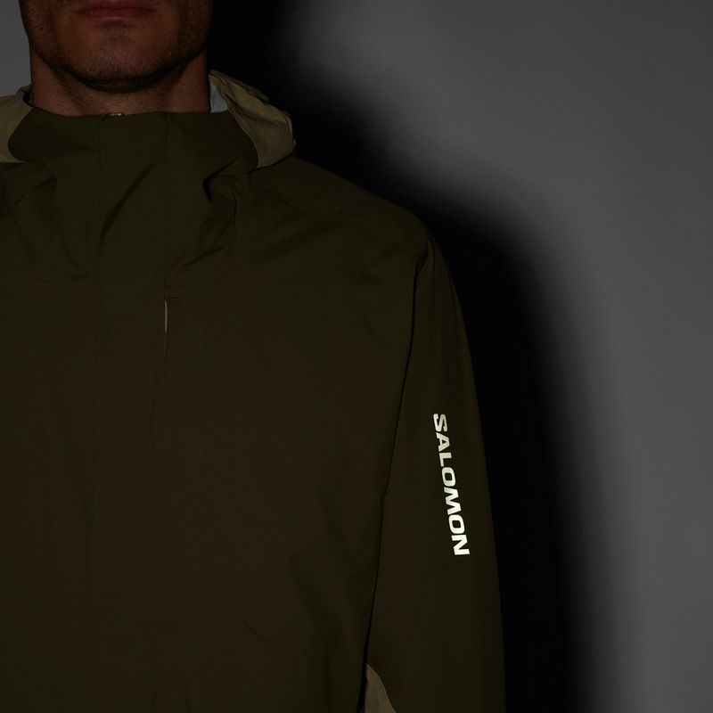 Куртка софтшел чоловіча Salomon Outherpath Pro 2.5 l gray green/grape leaf 7