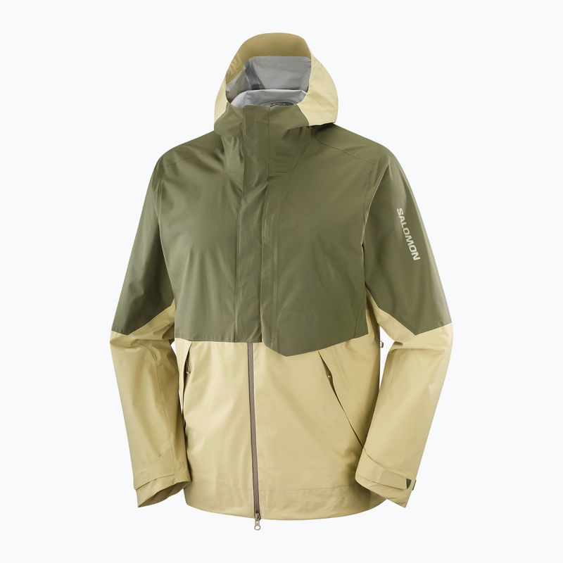 Куртка софтшел чоловіча Salomon Outherpath Pro 2.5 l gray green/grape leaf 9