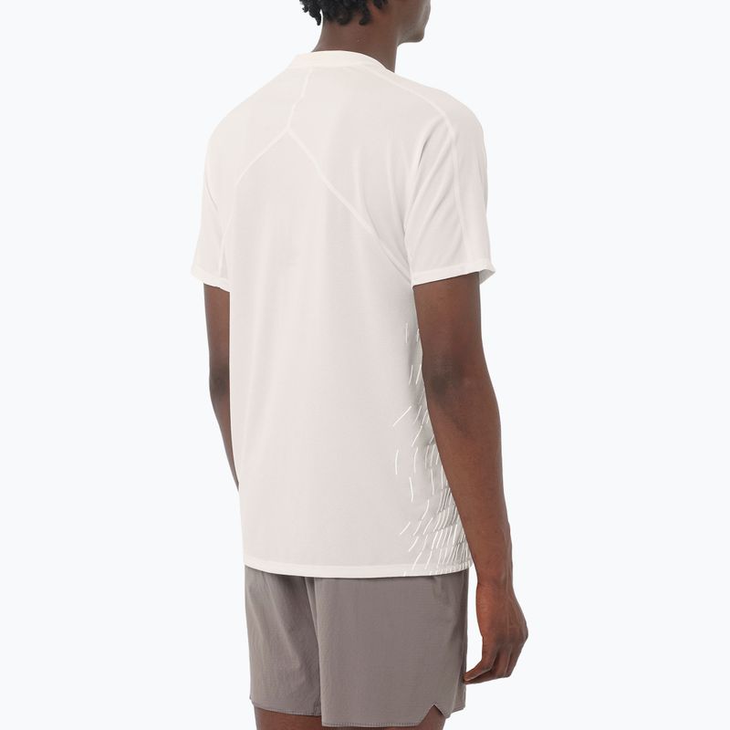 Футболка для бігу чоловіча Salomon Sense Aero GFX whisper white 2