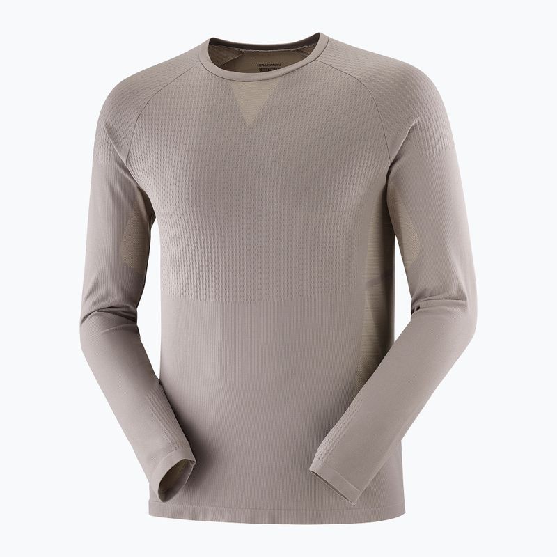 Лонгслів для бігу чоловічий Salomon Sense Aero Seamless Tee iron 3