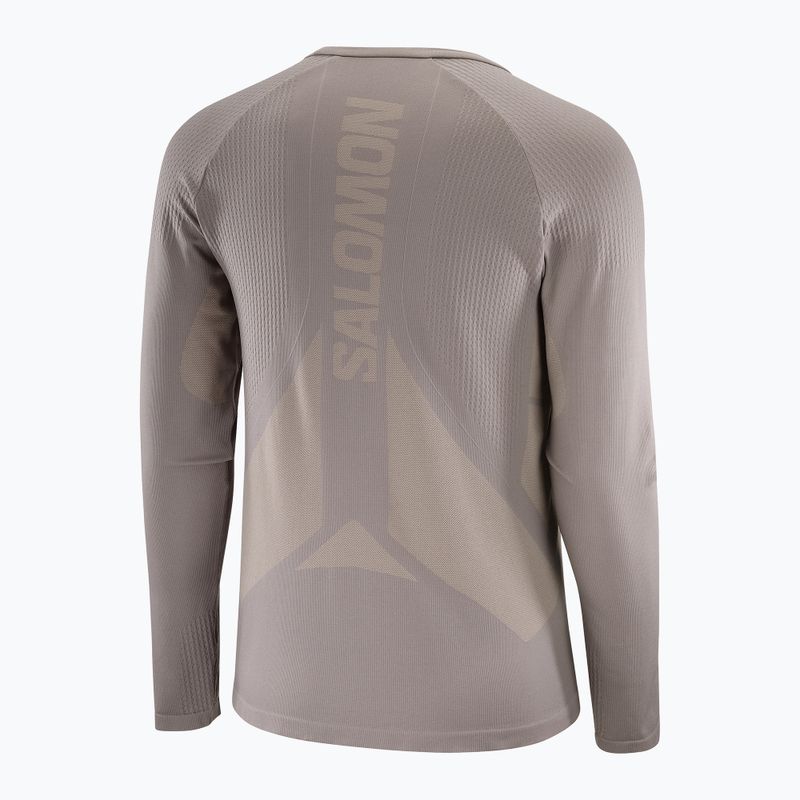 Лонгслів для бігу чоловічий Salomon Sense Aero Seamless Tee iron 4
