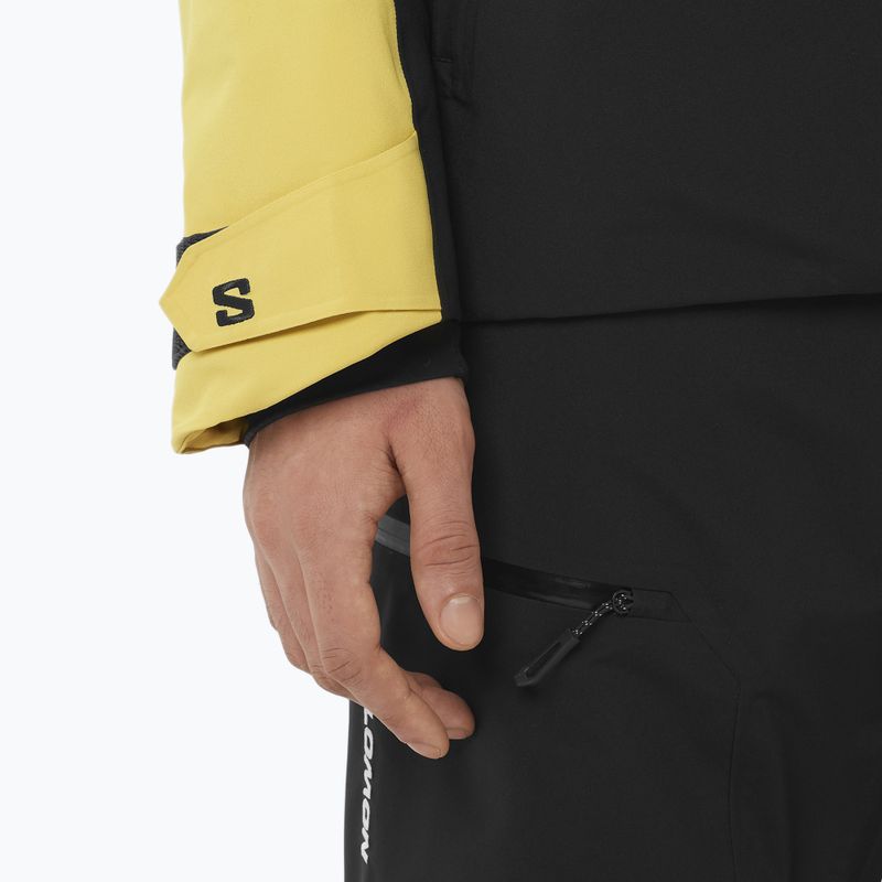 Куртка лижна чоловіча Salomon Brilliant 2.0 cress green/deep black 6