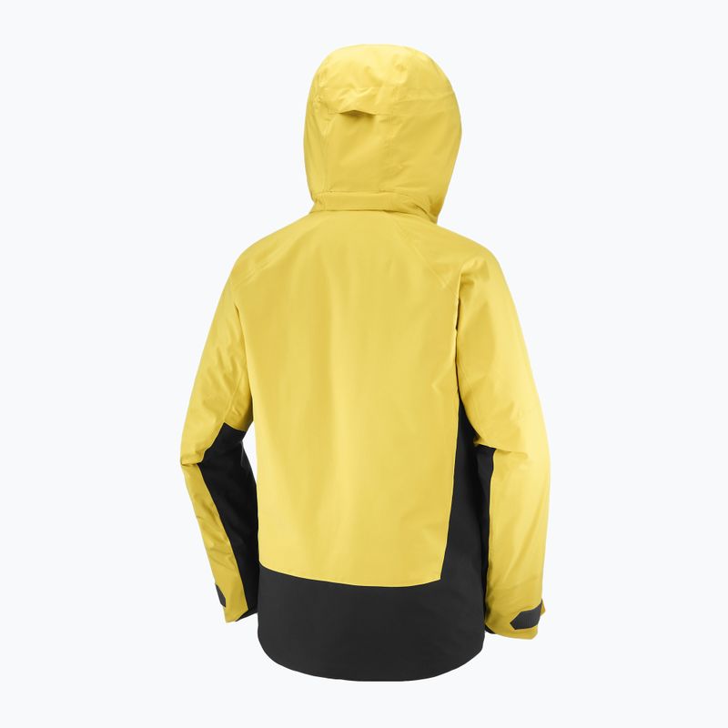 Куртка лижна чоловіча Salomon Brilliant 2.0 cress green/deep black 10