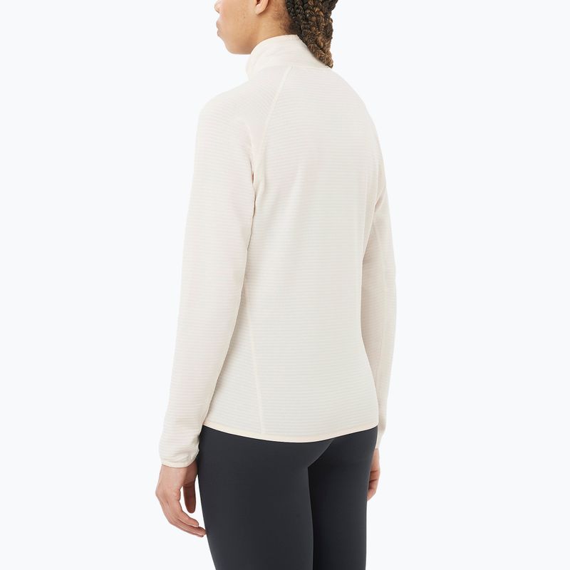 Кофта трекінгова жіноча Salomon Essential Lightwarm Full Zip whisper white 2