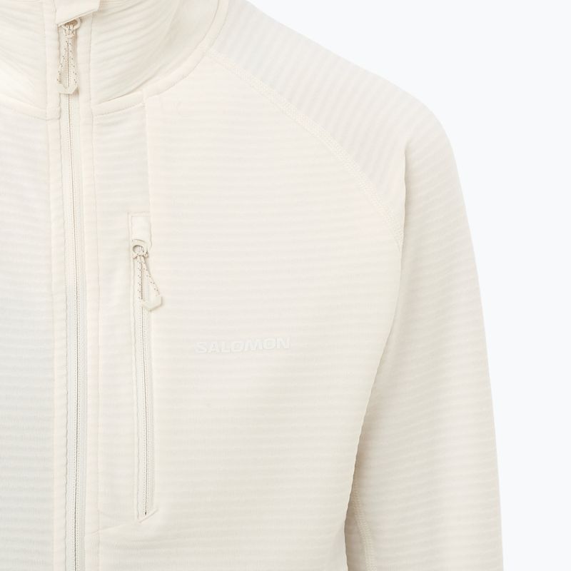 Кофта трекінгова жіноча Salomon Essential Lightwarm Full Zip whisper white 3