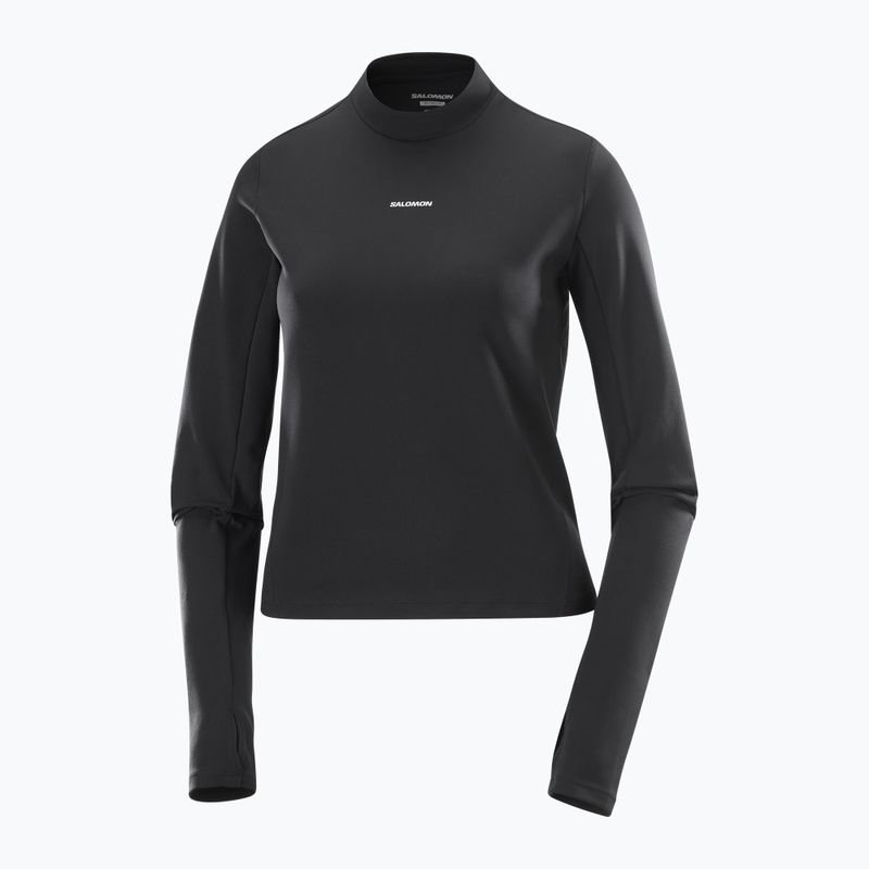 Лонгслів для бігу жіночий Salomon Bliss deep black 5