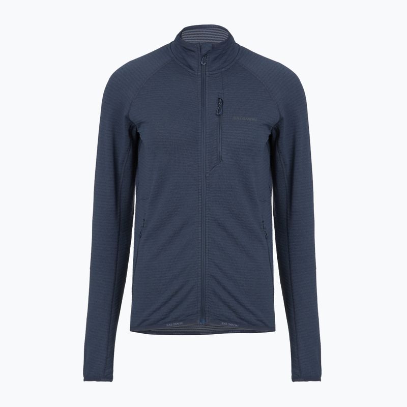 Кофта флісова жіноча Salomon Lightwarm Full Zip blue nights 5