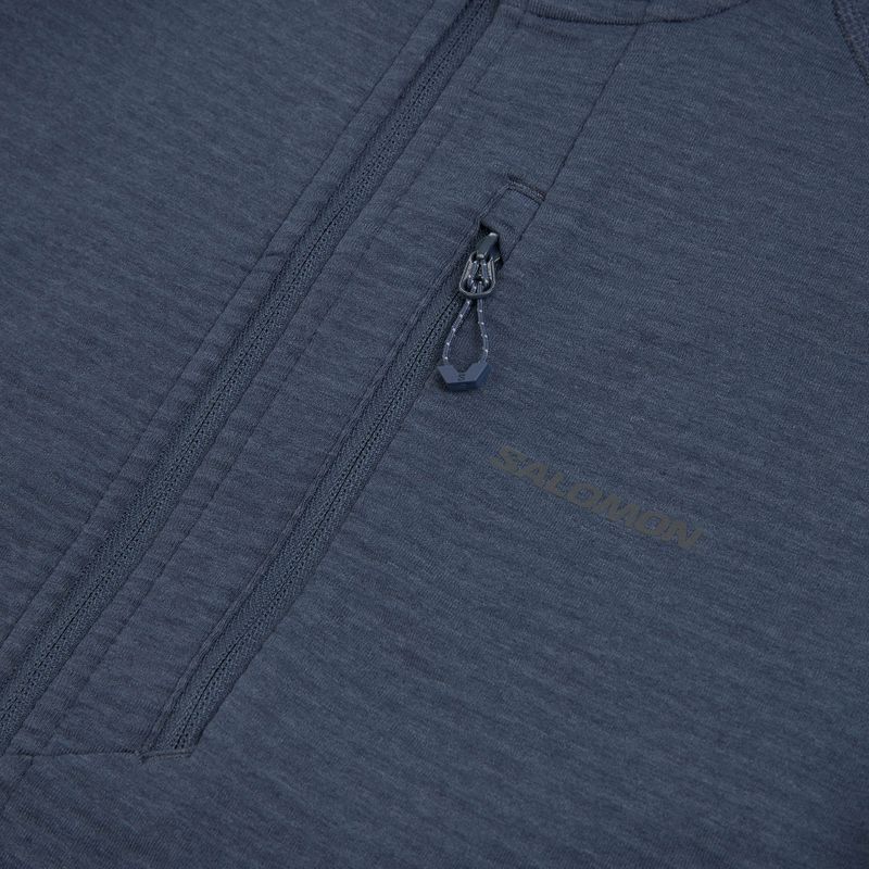 Кофта флісова жіноча Salomon Lightwarm Full Zip blue nights 7