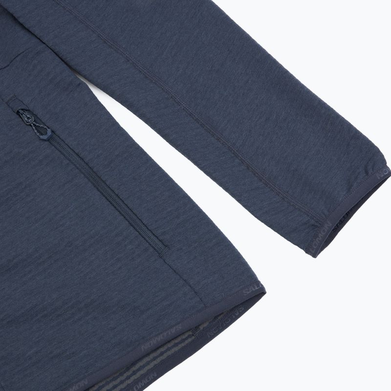 Кофта флісова жіноча Salomon Lightwarm Full Zip blue nights 8
