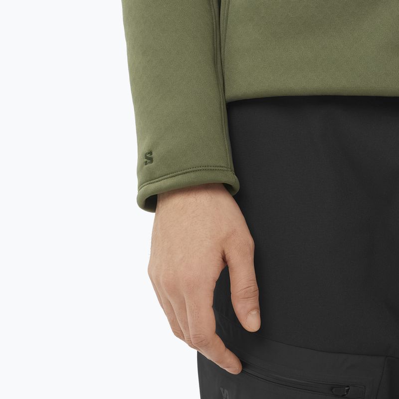 Кофта чоловіча Salomon Outline Warm Fleece Full Zip grape leaf 5