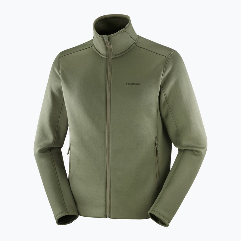 Кофта чоловіча Salomon Outline Warm Fleece Full Zip grape leaf 6