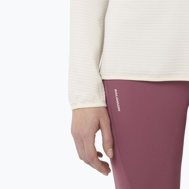 Кофта трекінгова жіноча Salomon Essential Lightwarm Half Zip whisper white 4