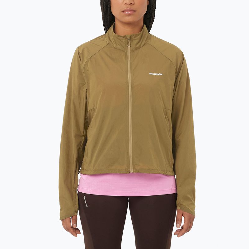 Куртка для бігу жіноча Salomon Shakeout Fly brilliant olive