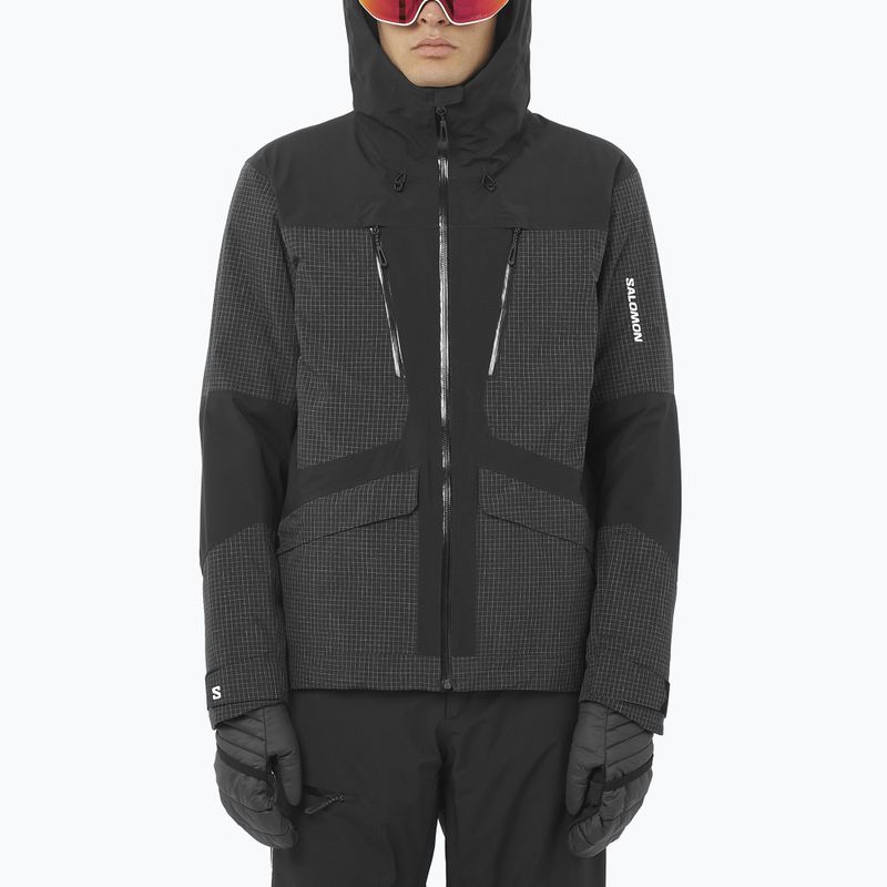 Куртка лижна чоловіча Salomon Spark deep black