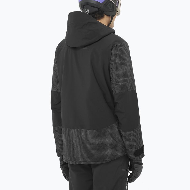 Куртка лижна чоловіча Salomon Spark deep black 2