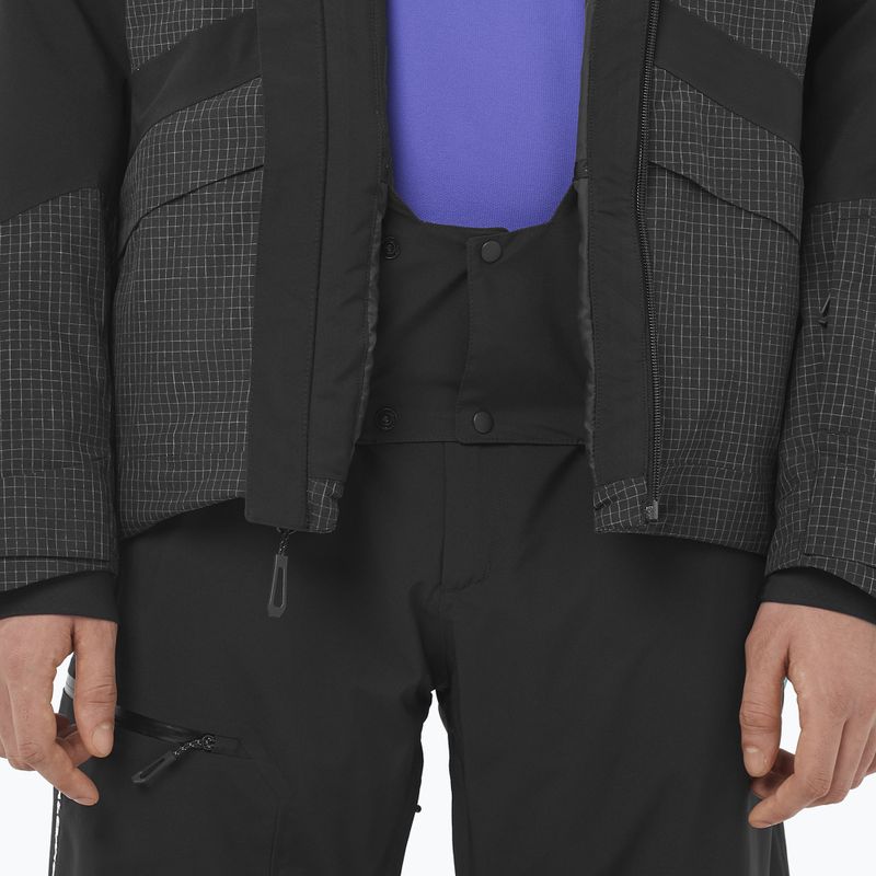 Куртка лижна чоловіча Salomon Spark deep black 7
