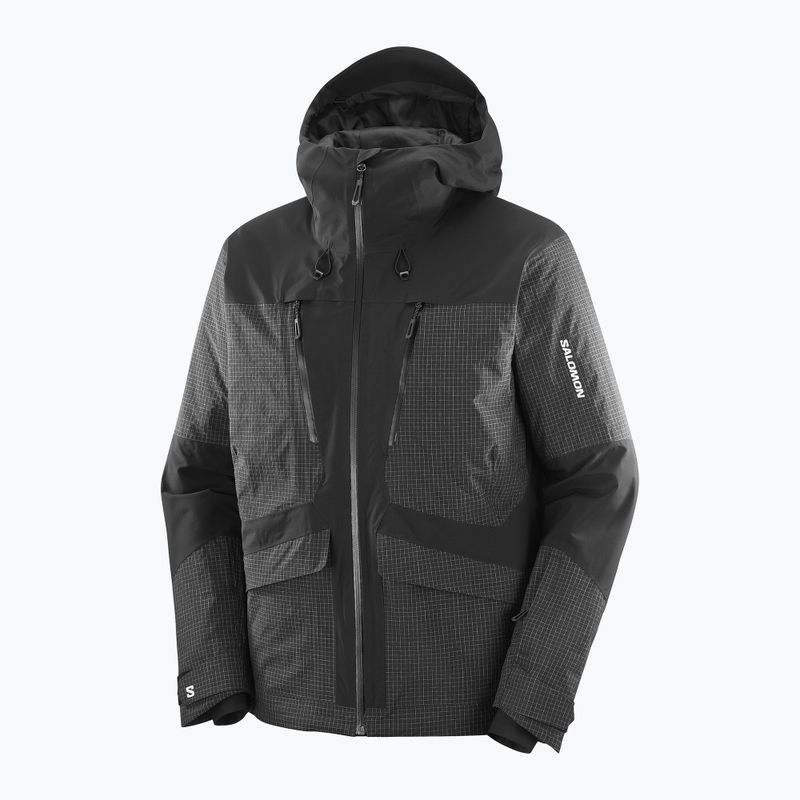 Куртка лижна чоловіча Salomon Spark deep black 8