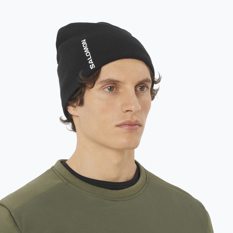 Шапка зимова Salomon Graphic deep black 2