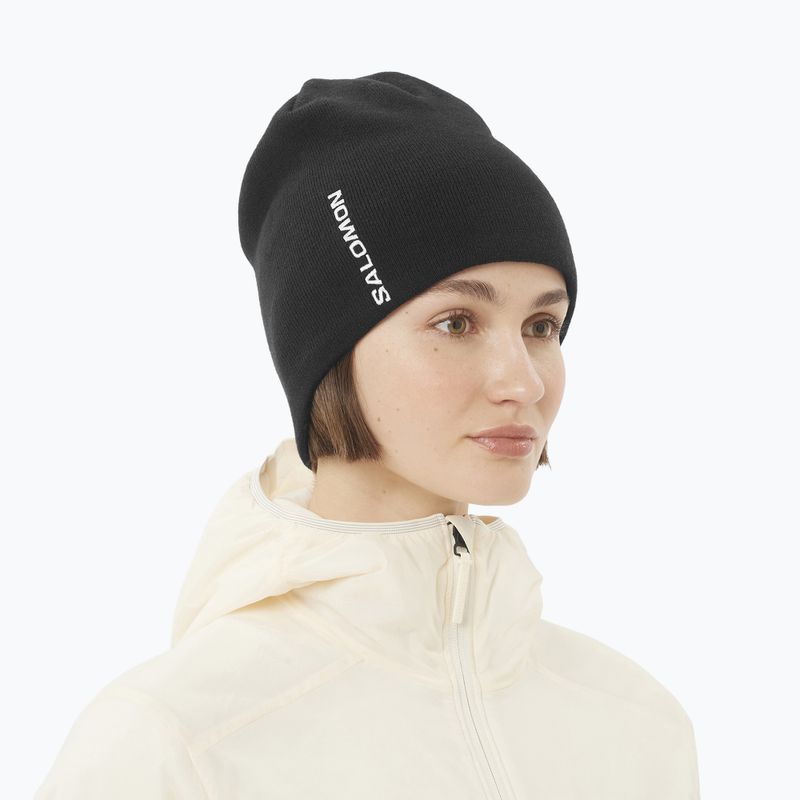 Шапка зимова Salomon Graphic deep black 3
