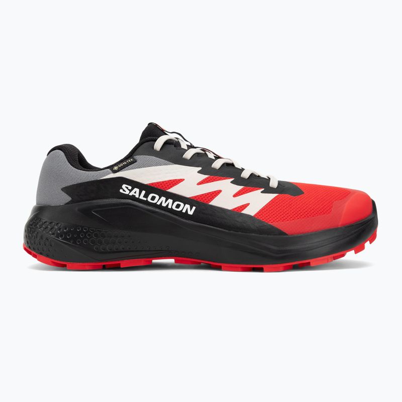 Кросівки для бігу чоловічі Salomon Alphaglide GTX flame scarlet/black/pewter 2