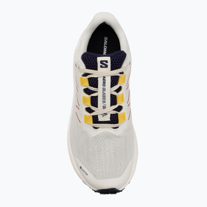 Кросівки для бігу жіночі Salomon Aero Blaze 3 Gravel GTX vanilla ice/astral aura/lemon 5