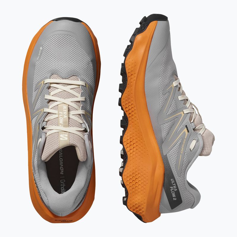 Кросівки для бігу чоловічі Salomon Ultra Flow 2 GTX gull/turmeric/white pepper 8