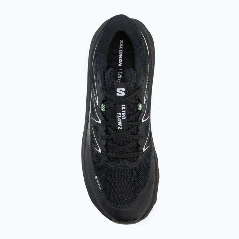 Кросівки для бігу чоловічі Salomon Ultra Flow 2 GTX black/black/patina green 5