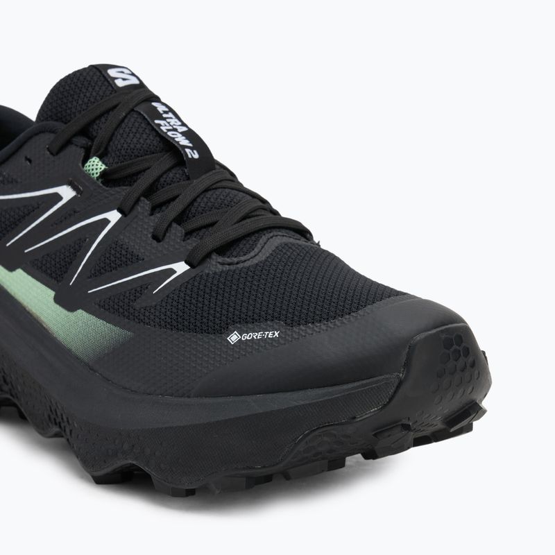 Кросівки для бігу чоловічі Salomon Ultra Flow 2 GTX black/black/patina green 7
