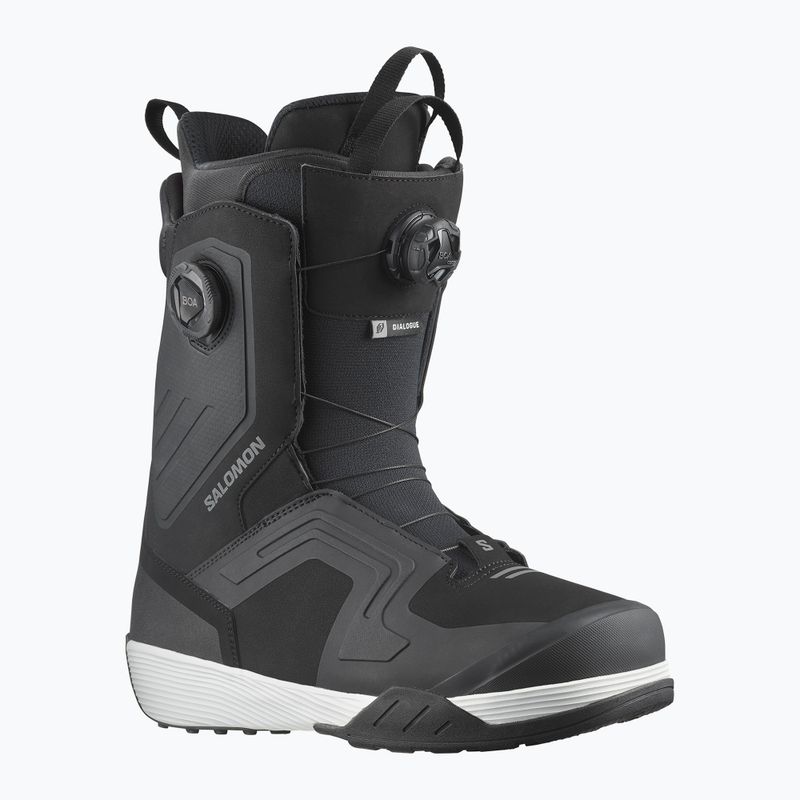Чоловічі черевики для сноуборду Salomon Dialogue Dual Boa black/black/white